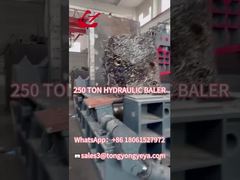 Демонстрация пресса для металлолома