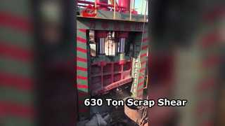 Новые мощные гидравлические козловые ножницы 630 тонн усилия реза для переработки крупногабаритного стального лома