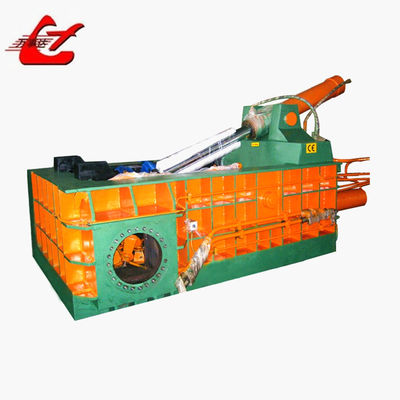Customized Scrap Metal Baler Machine For CUBOID Bale Shape And Steel