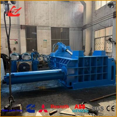 Strong Hydraulic Tire Wire Baler 60KW For Cleaner Workshop Management And Safer Tire Recycling Operations
