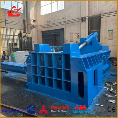 Y83-160 Turn-Out Hydraulic Metal Baler With 1600kN Force And 1600×1000×800mm Chamber For Scrap Recycling