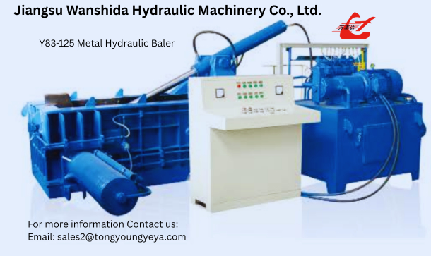 Y83/T-125 Hydraulic Metal Baler 125t Press Force 22Kw Motor