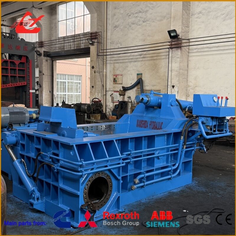 2000 kN Hydraulic Metal Baler 44KW for Rebar Scrap Recycling Applications