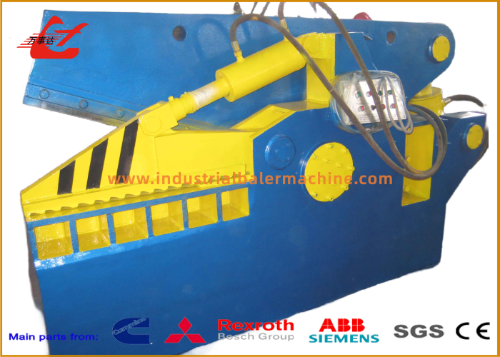 Compact Alligator Shear Machine For Scrap Metal Cutting-Manual Or PLC Operation，800mm Blade