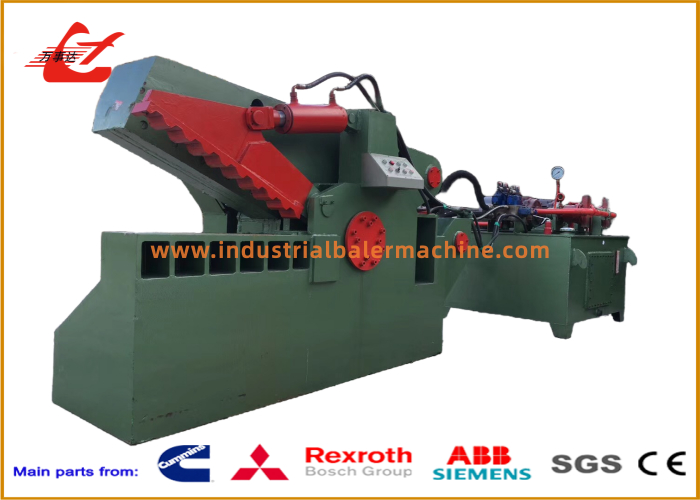 Compact Alligator Shear Machine For Scrap Metal Cutting-Manual Or PLC Operation，800mm Blade