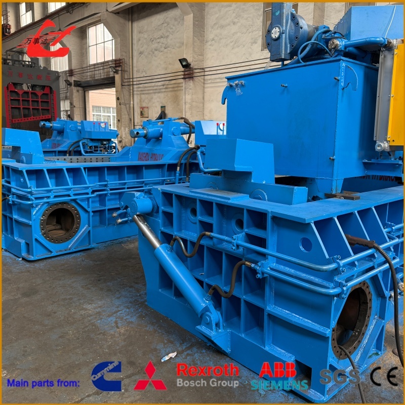 2000 kN Hydraulic Metal Baler 44KW for Rebar Scrap Recycling Applications